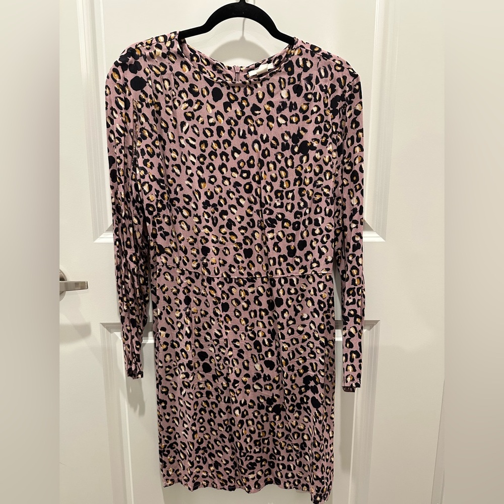 H&M LEOPARD DRESS - SIZE US 12